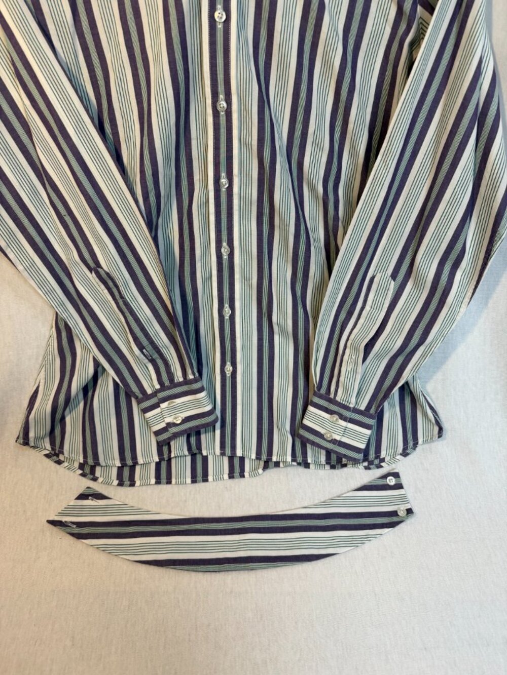 Vintage Essex Classics Equestrian Show Shirt Ratcatcher Striped Size 38 USA - Picture 4 of 8
